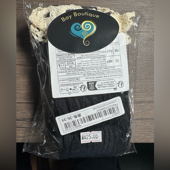 Lace Trim Thigh High Socks​ - Picture 5 of 5